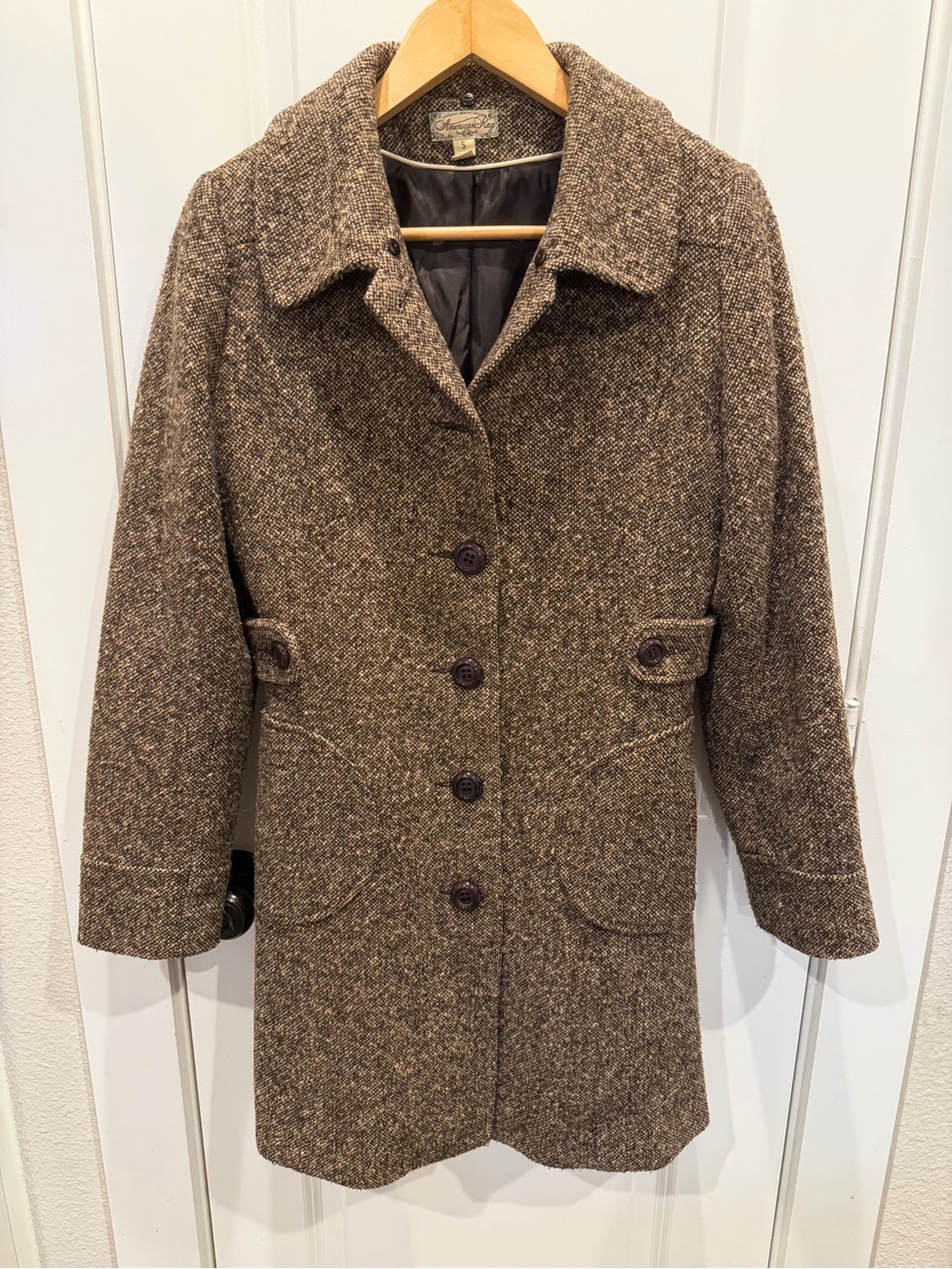 American Rag Brown Tweed Pea Coat